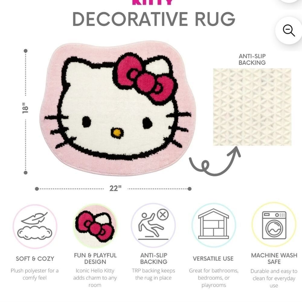 Hello Kitty Decorative Bath Rug - Picture 4 of 10